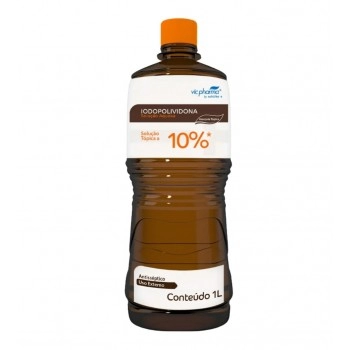 Iodopolividona Solução Aquosa Tópico 1 Litro Vic Pharma