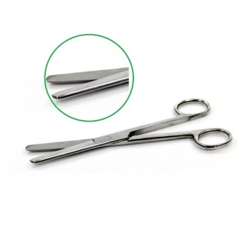 Tesoura Cirúrgica Reta com Ponta Romba/Romba 15cm Aço Inox - ABC