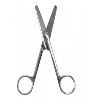 Tesoura Cirúrgica Reta com Ponta Romba/Romba 15cm Aço Inox ABC