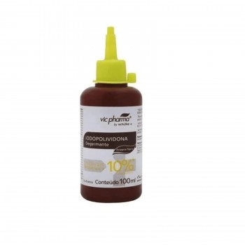 Iodopolividona Solução com Tensoativos Degermante 100ml Vic Pharma