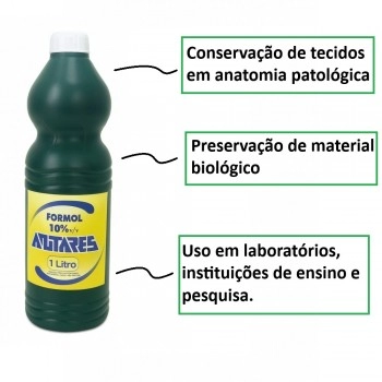 Formol 10% 1 Litro - Antares Quimica