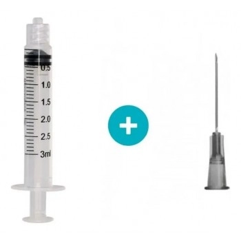 Seringa Bico Lock 3ml Com Agulha 25 X 0,7mm SR