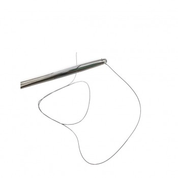 Fio De Sutura Nylon Preto 2-0 Sem Agulha 1,5m - Shalon