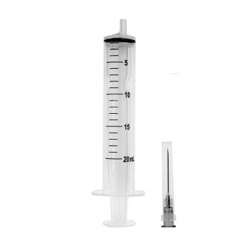 Seringa Luer Slip 20ml Com Agulha 25X 0,7mm Descarpack