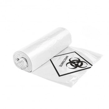 Saco De Lixo Hospitalar Infectante 100 Litros Branco 100 Unidades Rava