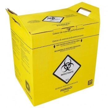 Caixa Coletora De Material Perfurocortante 20 Litros Descarbox