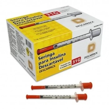 SERINGA 1ML 6X0,25 C/AG (FIXA) - DESCARPACK