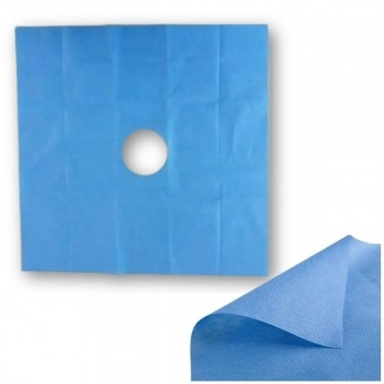 Campo Cirúrgico Estéril TNT Fenestrado 40x40cm PolarFix