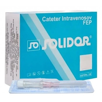 CATETER PERIFÉRICO INTRAVENOSO 20G ROSA - SOLIDOR