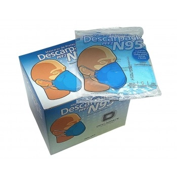 MASCARA N95/PFF2 SEM VALVULA - DESCARPACK
