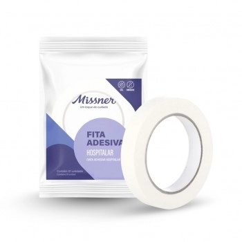 Fita Adesiva Hospitalar Crepe Branca 19mmx50m - Missner