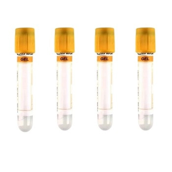 Tubo para Coleta de Sangue com Gel 3,5ml Amarelo com 100 Unidades Labor Import