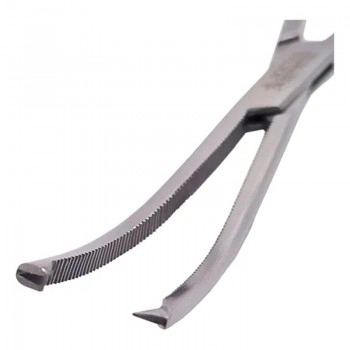 Pinça Kocher Curva 16cm Aço Inoxidável - Abc