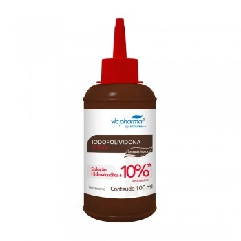 Iodopolividona Solução Hidro Alcóolica 100ml - Vic Pharma
