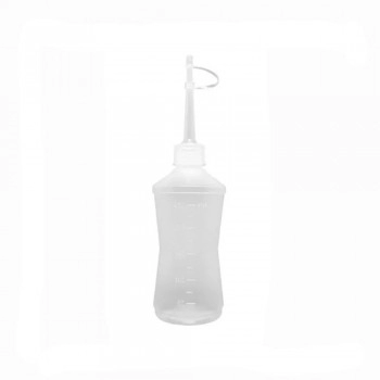Frasco Almotolia Plástica Branco 250 mL Com Bico Reto - Jprolab