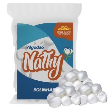 Algodão Hidrófilo Bolinhas 100g Nathy
