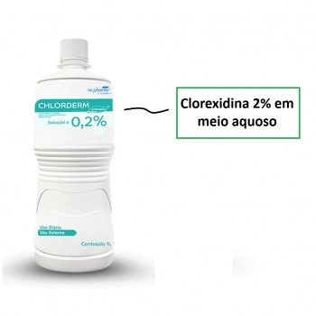 Solução Antisséptica Aquosa Clorexidina 0,2% Chlorclear 1 Litro Vic Pharma