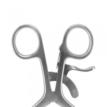 Afastador Weitlaner Cirúrgico 2x3 Dentes 14cm Aço Inoxidável ABC