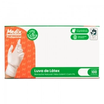 Luva Látex Com Pó Tamanho PP Com 100 Unidades MB Life | VETSHOP