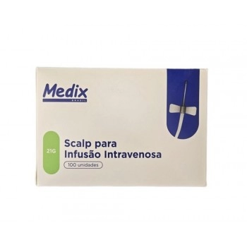 Scalp Nº21G Estéril Verde Acesso Venoso Medix