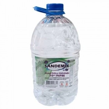 ÁLCOOL ETÍLICO 70º 5L (GALÃO) - SANDEMIX