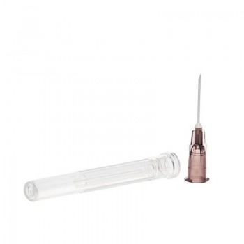 Agulha Caramelo Estéril 0,45x13mm com 100 Unidades Descarpack