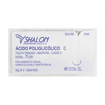 FIO VICRYL (AC.POLIGLICÓLICO) 0 C/AG 4MR - SHALON