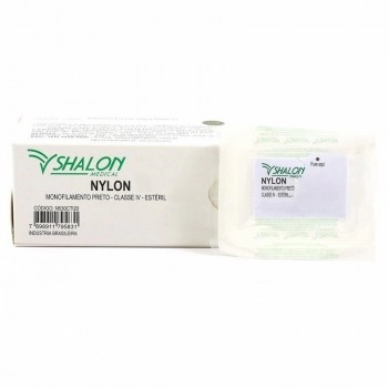 Fio Cirúrgico de Nylon 4-0 Não Absorvível sem Agulha 1,5m - Shalon