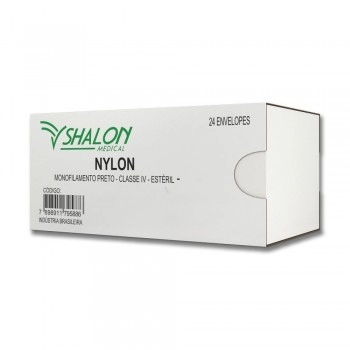 Fio Cirúrgico de Nylon 4-0 Não Absorvível sem Agulha 1,5m - Shalon