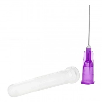 Agulha Hipodérmica Descartável Lilas 20x5,5mm Caixa Com 100 Unidade - Descarpack