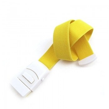 Garrote Em Tecido Amarelo Com Presilha - Descarpack