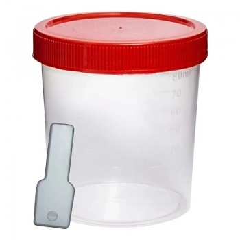 COLETOR UNIVERSAL 80ML ESTÉRIL C/PA - CRALPLAST