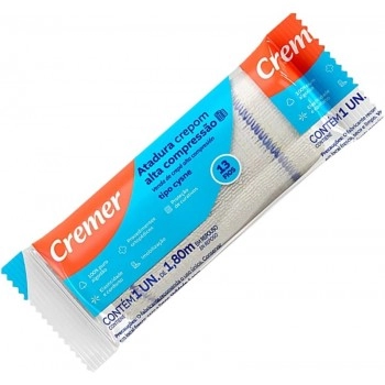 Atadura de Crepe 13 Fios 12cm x 1,8m com 6 Unidades Cremer