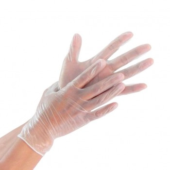 Luva de Vinil para Procedimentos Não Cirúrgicos sem Pó Tamanho G com 100 Unidades Descarpack