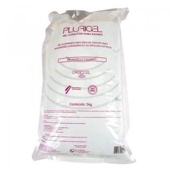 Gel Condutor para Ultrassom e Eletrocardiograma Bag 5kg - Plurigel
