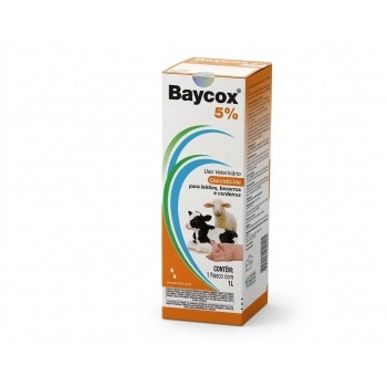 Baycox 5% Suspensão Oral 1 Litro Tratamento de Coccidiose Bayer Elanco