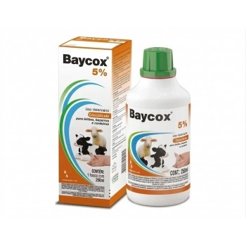 Baycox 5% Suspensão Oral 250ml Tratamento de Coccidiose Bayer Elanco