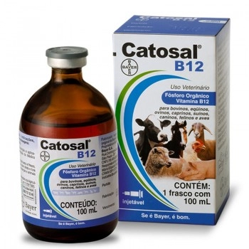 Catosal B12 Injetável 100ml Fósforo Orgânico Suplemento Vitamínico - Elanco