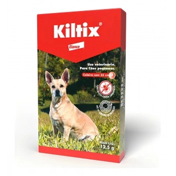 Coleira Kiltix Contra Carrapatos Pulgas Cães Tamanho P 35cm 