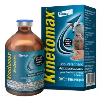 Kinetomax Injetável 50ml Antibiótico Dose Única - Elanco