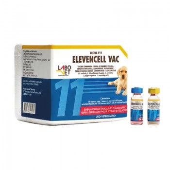 Vacina Elevencell Vac V11 Polivalente Para Cães Caixa com 15 Doses Labovet