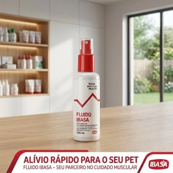 Fluido Muscular Spray 100ml para Dores e Entorses Ibasa