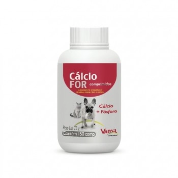 Cálcio For 75g Suplemento Vitamínico Cálcio e Fósforo 150 Comprimidos Vansil