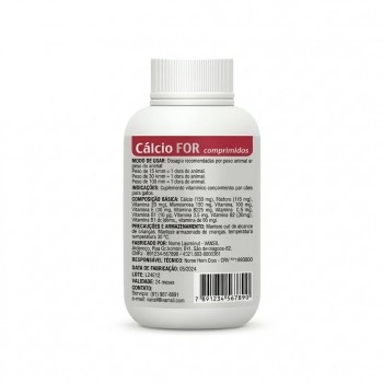 Cálcio For 75g Suplemento Vitamínico Cálcio e Fósforo 150 Comprimidos - Vansil