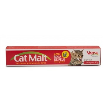 Cat Malt Suplemento Alimentar para Gatos Seringa 30g - Vansil