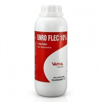 Enro Flec 10% Antibiótico Oral 1 Litro para Aves - Vansil