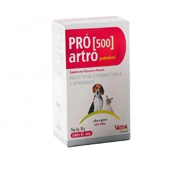 Pro Artro 500 Suplemento Vitamínico e Mineral 60 Comprimidos - Vansil