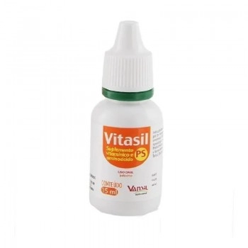 Vitasil PS Suplemento Vitamínico Para Pássaros 15ml - Vansil