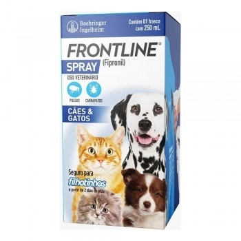 Frontline Spray 100ml Para Cães e Gatos Antipulgas e Carrapatos - Boehringer