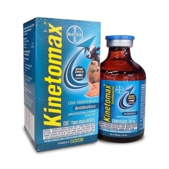 Kinetomax Injetável 100ml Antibiótico Dose Única Bayer Elanco